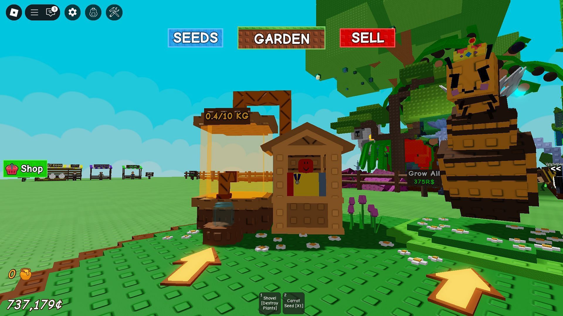 Honey can be obtained from the Honey Combpressor (Image via Roblox)